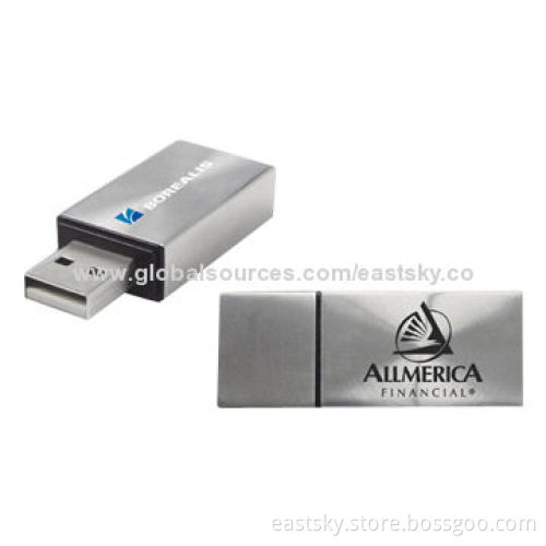 Custom metal USB flash drive, cheap price with shiny, anti-scratch, anti-fingerprint pattern